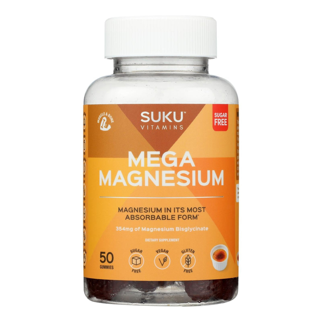 Suku Vitamins - Gummy Mega Magnesium Grape Blackberry - 1 Each - 50 Count - Maras Green